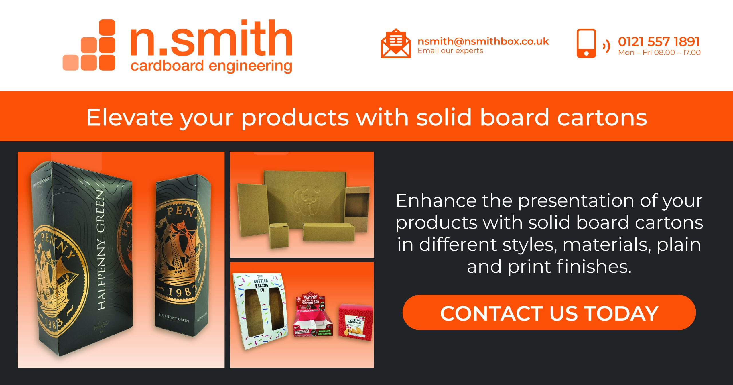 n smith solid carton board boxes