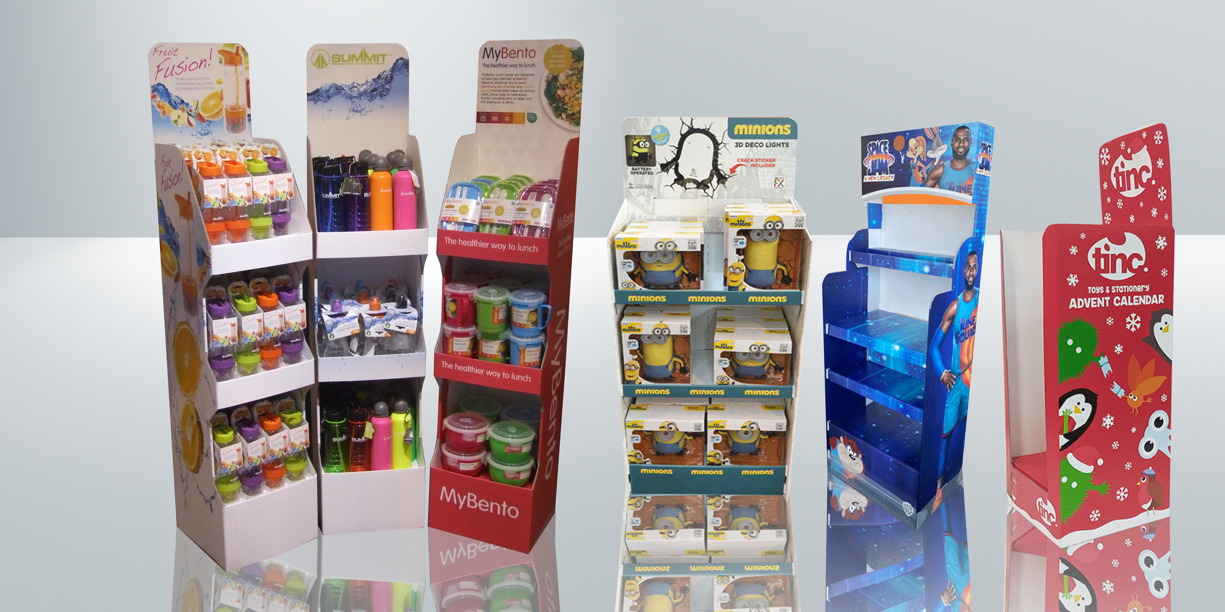 Showcasing Multiple Free Standing Display Units FSDUs